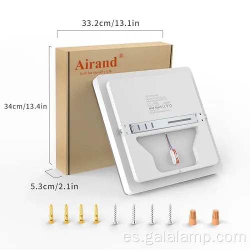 Luz de techo de LED cuadrado elegante para dormitorio moderno